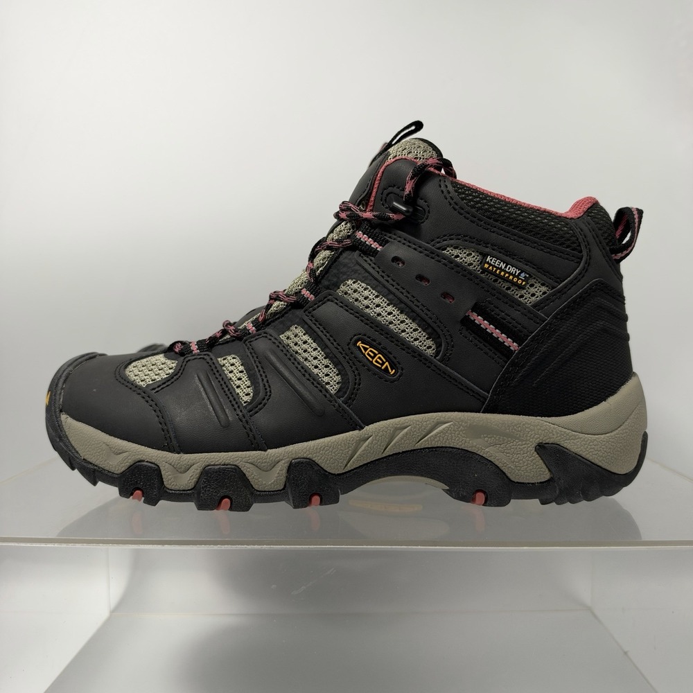 Brand New KEEN Koven Mid Waterproof Raven Pink Hiking Boots 1011200 Women Size 9